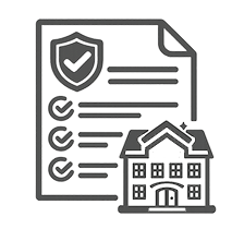Documenti e timbro per pratiche amministrative